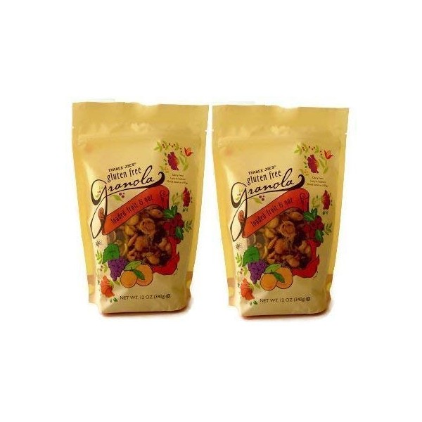 Trader Joe's Loaded Fruit and Nut Gluten Free Granola, 12 oz - 2 pack - SET OF 2