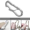 Idakekiy Dual Carabiner Keychain Mutil Tool with Key Chain Bottle