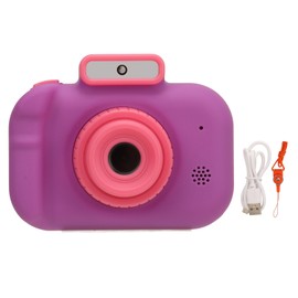 Kids Camera HD 40MP Dual Camera 2.0inch IPS Display 600mAh Night Vision USB Rechargeable Children Digital Video Camera Purple