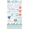 Celebrate the Home Beach-Themed 3-Ply Paper Guest/Buffet Napkins, Beach Rules,