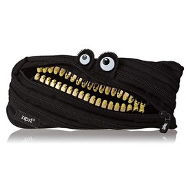 ZIPIT Grillz Monster Pouch – Fun, Versatile Storage & Built to Last! - Color: Black