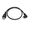 CERRXIAN 50cm 19.6inch High Speed Gold Plated Mini HDMI Right