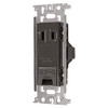 Panasonic WN1031HK Full Color Recessed Outlet with Ground Terminal Flat,