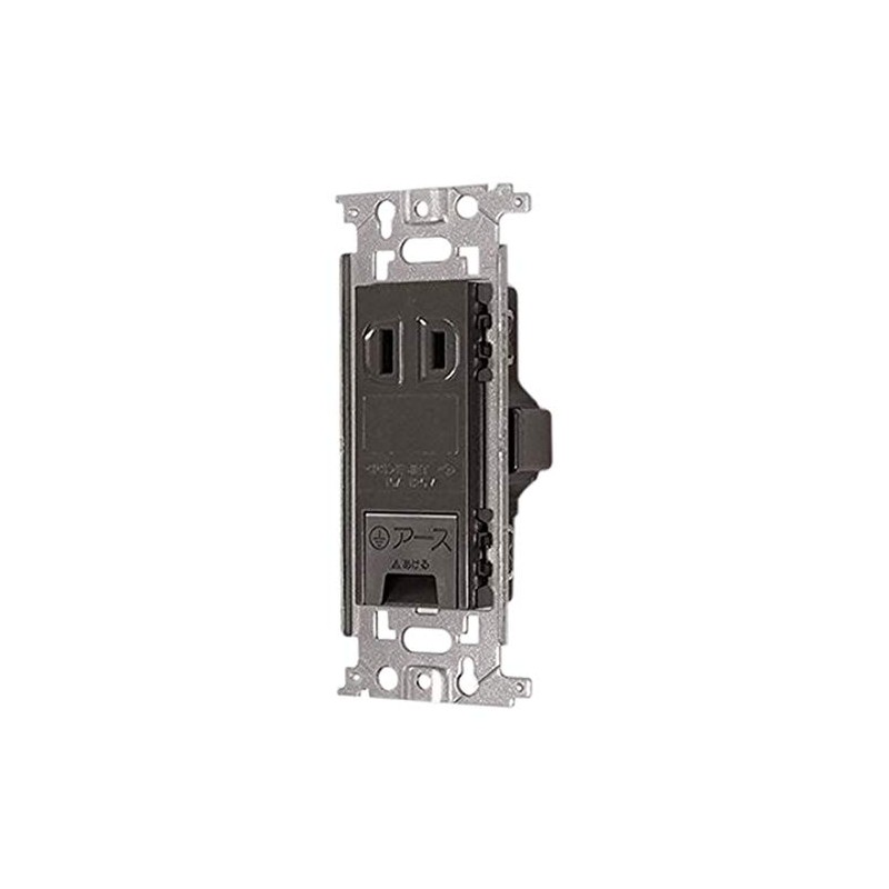 Panasonic WN1031HK Full Color Recessed Outlet with Ground Terminal Flat,