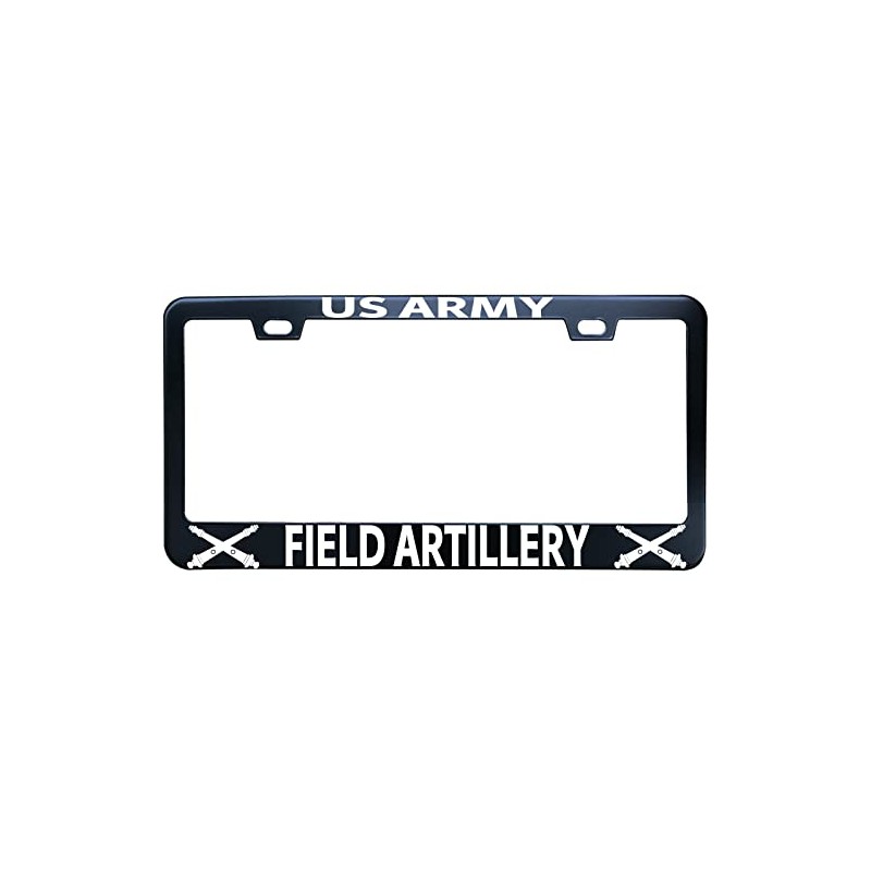 HuiYaoEC US Army Field Artillery Car Tags Frame, 12 x6
