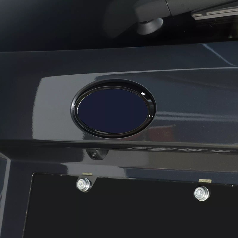 car-attention Gloss Black Front Rear Emblem Badge Logo Trim 2PCS