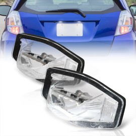 AJP Distributors LED License Plate Lights Tag Bumper Lamps Assembly Pair Compatible/Replacement For Civic CRV HRV Fit Odyssey Crosstour Element Insight 07 08 09 10 11 12 13 14 15 16 17 18 19 20 21 22