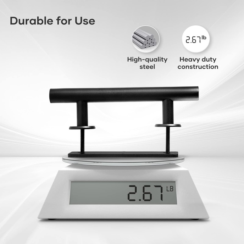 EaseLife 10" Sliding Barn Door Handles and Pulls, Rustic Double