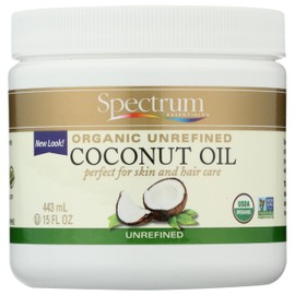 Spectrum Essentials Organic Virgin Coconut Oil, Unrefined, 15 oz