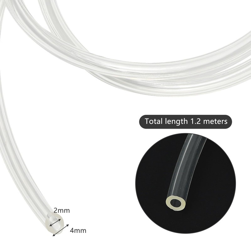PTFE Hose 1.2 m, 2.5 mm ID × 4 mm