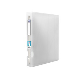 Oxford Ring Binder, A4, 4-Ring, Asymmetric, Colourless, 225 Pages, 40mm x 21cm, Polypropylene