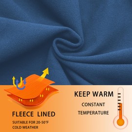 ANIVIVO Fleece Lined Skirted Leggings for Women with Pockets, Tennis Yoga Winter Warm Leggings with Skirt High Waisted(Allnavy,S)