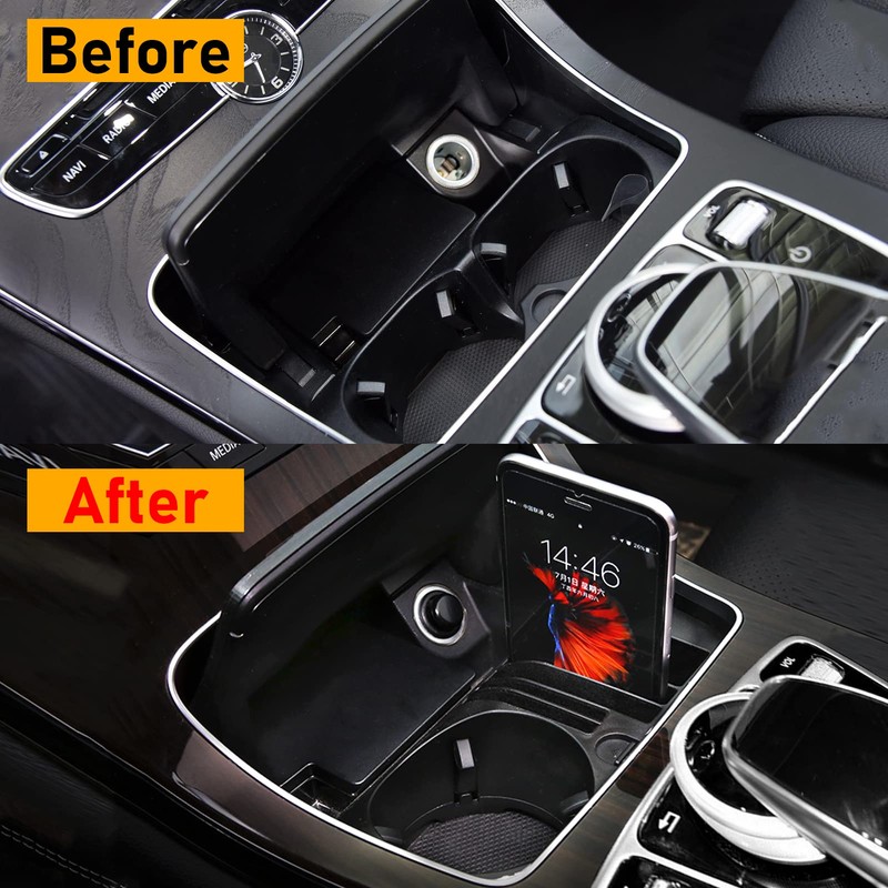 TTCR-II Cup Holder W205 Compatible with Mercedes C Klass W205