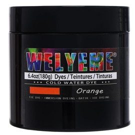 WELYEME Cold Water Dye, Tie Dye Powder, Fabric Dye Powder for Clothes (Orange-23)