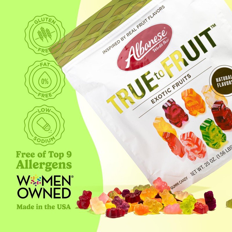 Albanese World's Best True to Fruit Exotic Fruits | 25oz