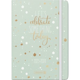 BRUNNEN Celebrate School Calendar 2023/2024 2 Pages = 1 Week A5 Mint