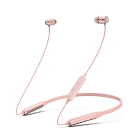 Soundmagic Neckband Bluetooth Headphones Wireless Earphones HiFi Stereo in Ear Headset with Microphone Noise Isolating Sports Earbuds Long Playtime Pink