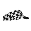 SEPTYK Summer Unisex Sun Visor Hat - Black White Race