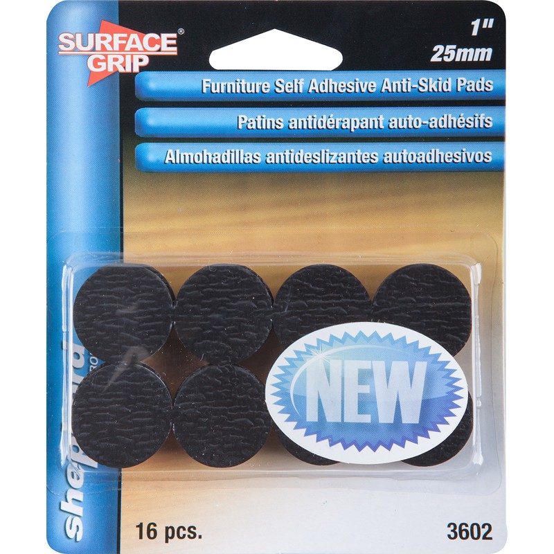 Shepherd Hardware 3602 1-Inch Surface Grip Adhesive Non Slip Pads,
