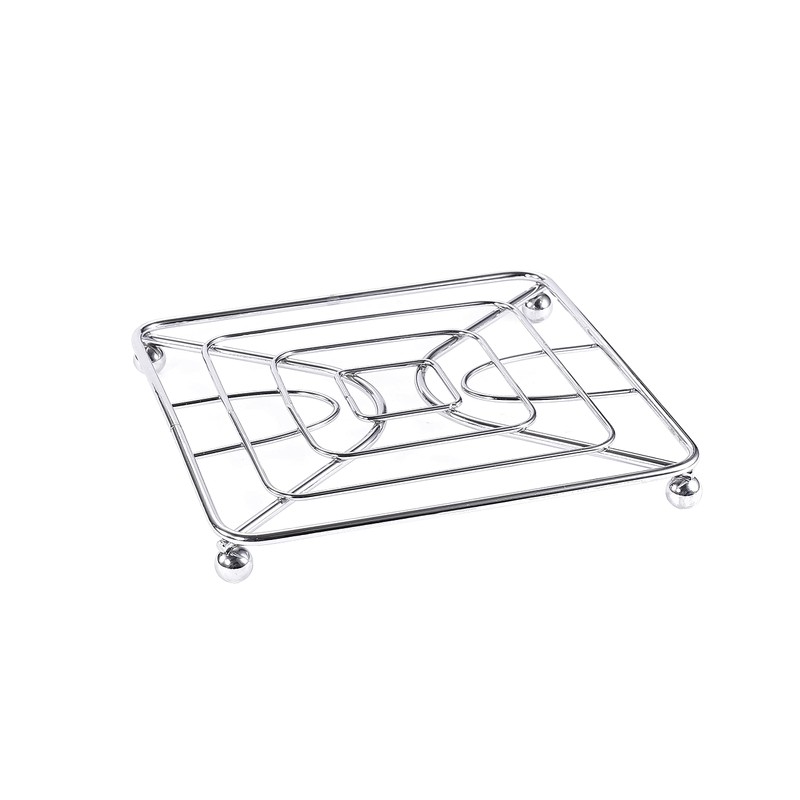 Royal Cuisine Chrome plated Trivet made with Iron Kitchen Worktop