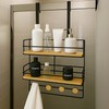 SDZOREN Over-the-Door Shower Caddy, Large Rustproof Hanging Bathroom Organizer with