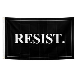 Resist Flag Anti Trump Resist Hate Pro Women's Rights 3x5 Feet Anti Racist Flag for Yard Garden Street Indoor Outdoor Decor with Brass Grommets
