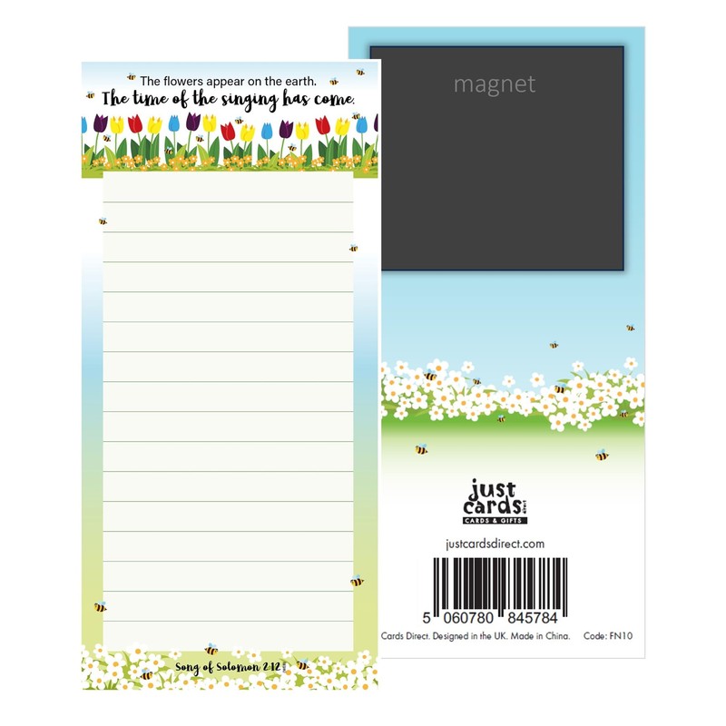 Christian fridge notepads, pack of 4, designed in England, with