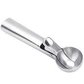 Fdit cuchara de 17,78 cm de acero inoxidable para helado, postres, frutas, té helado, ensalada, sandía, utensilios de cocina para uso doméstico