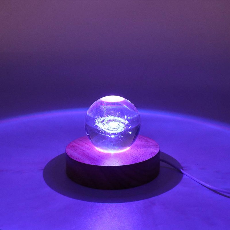 Finaze Crystal Display Stand Colorful Base Cycle Conversion Color (MDZ002)