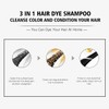 BELEZALIB Instant Dark Brown Hair Color Shampoo for Women &
