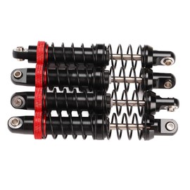 4Pcs RC Shocks Absorber Aluminium Alloy Adjustable Dual Section Dual Spring RC Car Damper for 1/10 RC Crawler Car(90mm/3.5in)