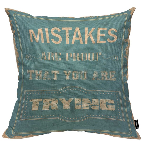 Yibeas Mistakes are Proof That You are Trying Throw Pillow