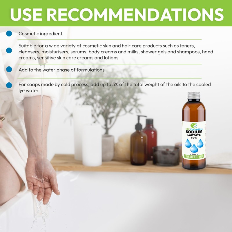 Sodium Lactate 60% (Sodium Lactate 60%) - 100 g (Bottle