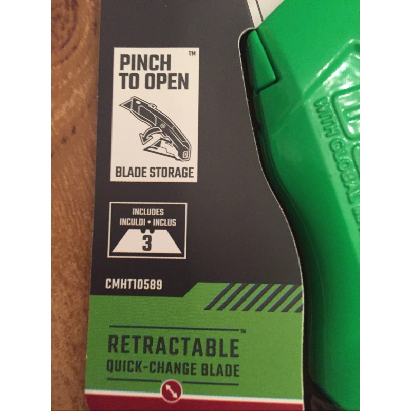 CRAFTSMAN CMHT10589HI-Visibility UTILITY KNIFE WITH 3 BLADES