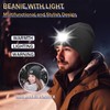 Beanie with Light, Unisex Hat with Light, 3 Modes Rechargeable