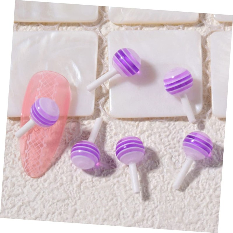 Baluue 25pcs Candy Nail Art Charms Manicure Supplies for Creative