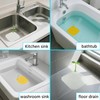 2 Pack Silicone Bathtub Drain Stopper, Square Flat Drain Cover
