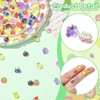 Stiesy Resin Flat Back Cabochons Slime Charms Without Hole Beads