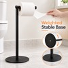 Freestanding Stainless Steel Toilet Paper Holder Bathroom Stand – Modern