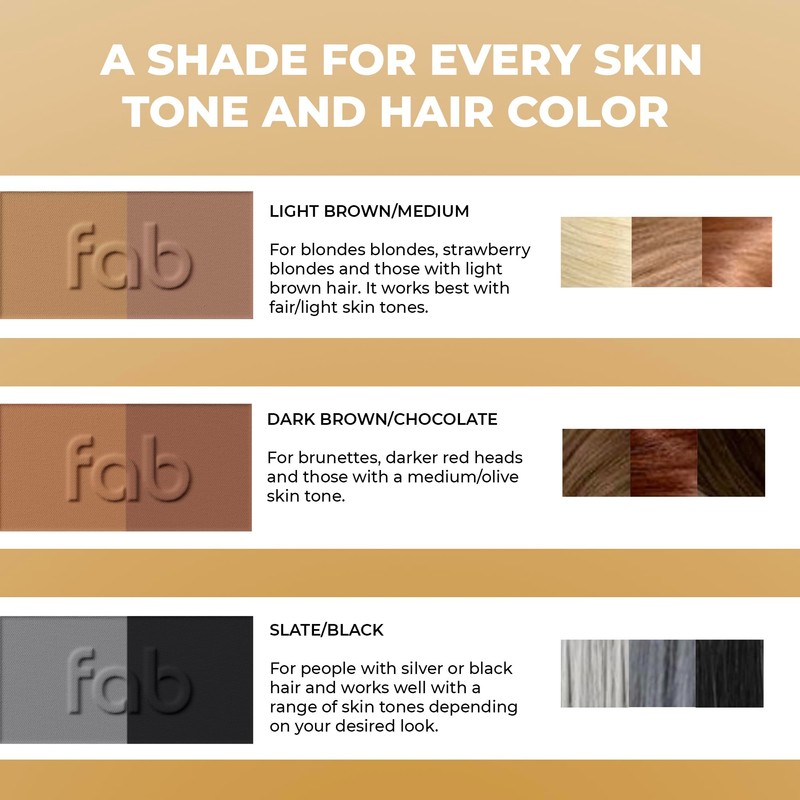Fab Brows Duo Eyebrow Kit - Light / Medium Brown
