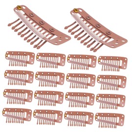 Baluue 30pcs Faux Hair Barrette Snap Hair Clips Women Clip Top Clip for Hair Wig Clips to Secure Wig