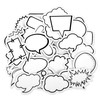 Mabor 180Pcs Blank Bubble Sticker Labels to Write on Decorative
