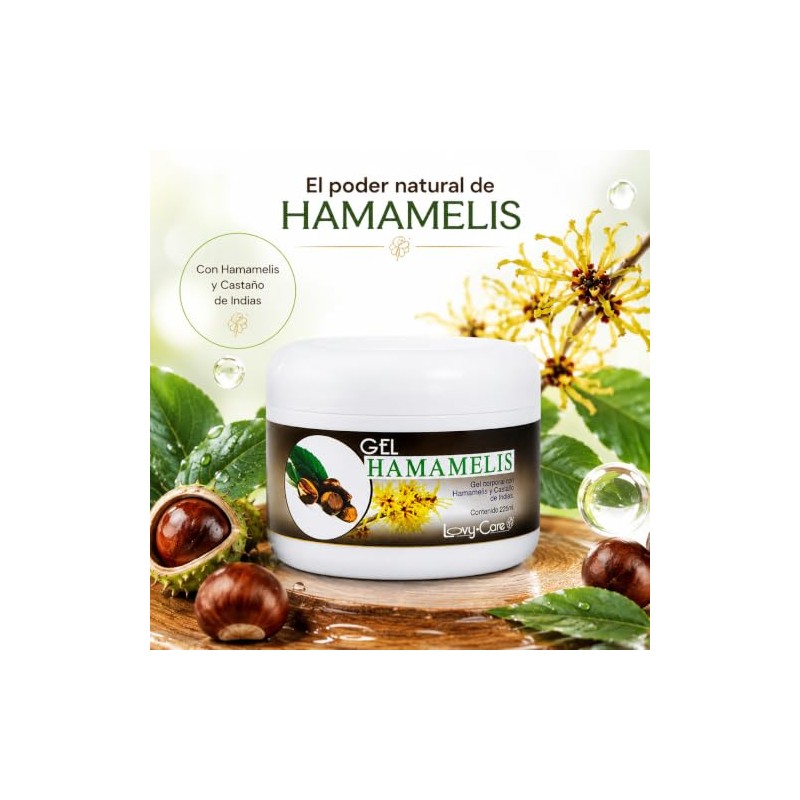 Lovy Care Gel corporal Hamamelis y Castaño de Indias 225ml