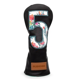 BAIRBRE Golf Club Covers Black Putter Cover Driver Covers Fairway Wood Headcover Hybrid Covers 3 Wood Headcovers Leather Mallte Putter Cover Golf Headcover for All Brand