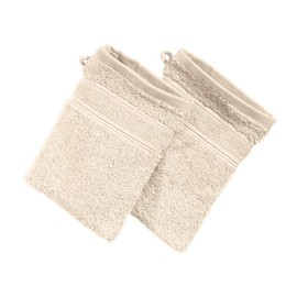 Erwin Müller Walk-Frottier series Karlsruhe walk-terry natural size 2 wash mitts - 15 x 21 cm