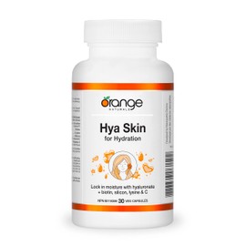 Orange Naturals - Hya Skin for Hydration, 30 v-caps - Helps to Maintain Healthy Hair, Nails and Skin - Helps Maintain Skin Hydration, Collagen Formation and Skin Moisture