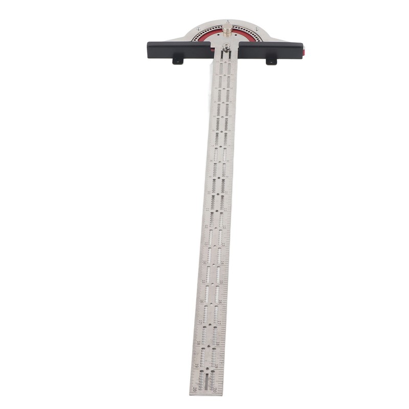 Edge Rule Protractor Aluminum Alloy T Square Woodworkers Edge Ruler