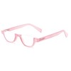 The Shay Colorful Semi-Rimless Half Reader Reading Glasses, 2.25 Pink