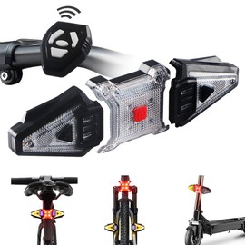 KaiDengZhe Split Bike Turn Signal, USB Rechargeable Bike Turn Signals with Tail Light, Bicycle Turn Signals with Flash Warning Light and Red Tail Light for Bicycle Electric Bike Scooter,