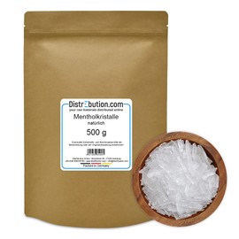 Menthol crystals made from 100% mint oil, 500 g, sauna infusion, pure menthol, intense and soothing